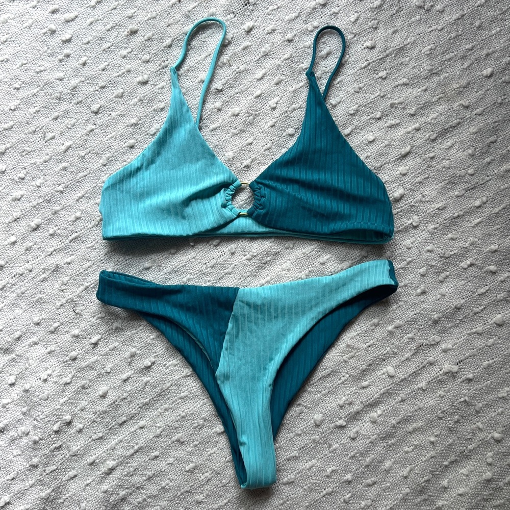 Color block O-ring bikini
